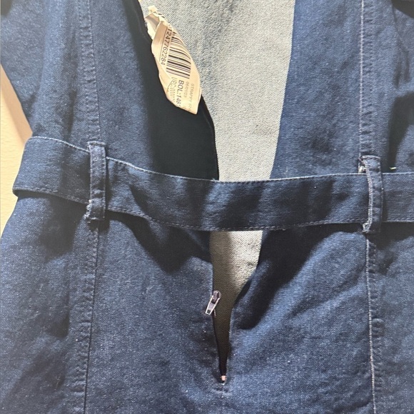 New Planet Gold Women's Short Short Sleeve Square Neck Dress S Day Blue - Picture 10 of 10